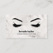 Carte De Visite Marbre de luxe Eyelash Brow bar professionnel (Devant)