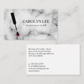 Carte De Visite Marbre de technicien de clou (Devant / Derrière)