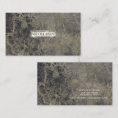 Carte De Visite Marbre de verre Granite Shimmer Style design éléga (Devant / Derrière)