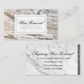 Carte De Visite Marbre d'enlèvement des cheveux (Devant / Derrière)