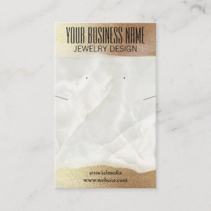 Carte De Visite Marbre d'Iridescente DO-IT-YOURSELF Porte-Collier