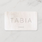 Carte De Visite Marbre d'ivoire chic moderne (Devant)