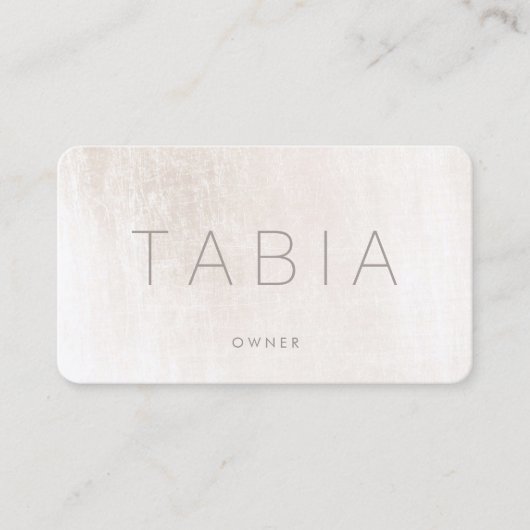 Carte De Visite Marbre d'ivoire chic moderne (Devant)