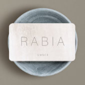 Carte De Visite Marbre d'ivoire chic moderne