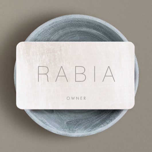 Carte De Visite Marbre d'ivoire chic moderne