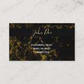 Carte De Visite Marbre d'or noir (Dos)