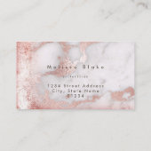 Carte De Visite marbre d'or rose (Dos)