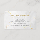 Carte De Visite Marbre doré (Dos)