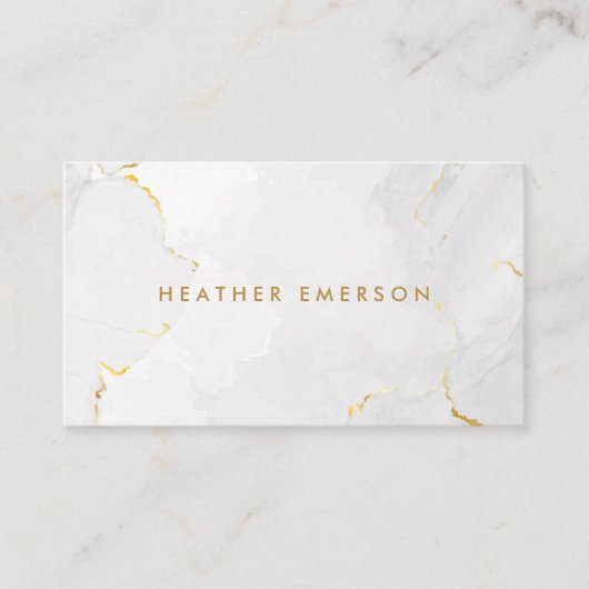Carte De Visite Marbre doré (Devant)