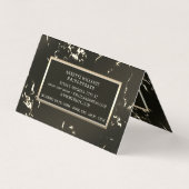 Carte De Visite Marbre doré élégance loyauté (Dos)