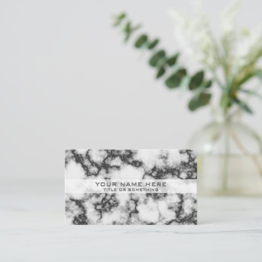 Carte De Visite Marbre élégant (Debout devant)