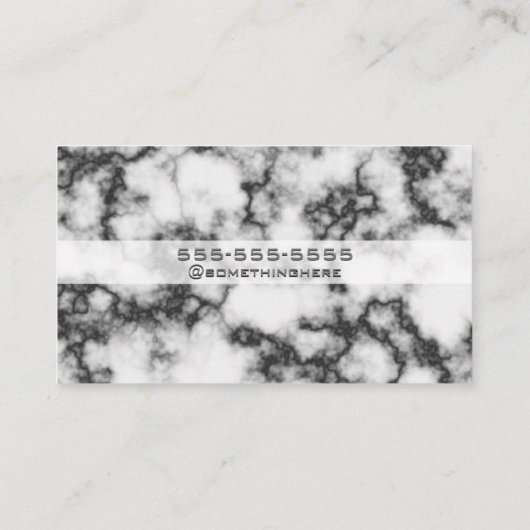 Carte De Visite Marbre élégant (Dos)