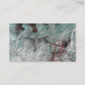 Carte De Visite Marbre élégant Abstrait Grunge Mint moderne Brown (Dos)