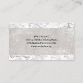 Carte De Visite Marbre élégant et de luxe | Texture (Dos)