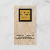 Carte De Visite Marbre élégant et moderne professionnel (Dos)