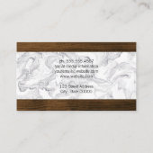 Carte De Visite Marbre et bois (Dos)