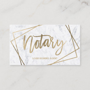 Carte De Visite Marbre géométrique de manuscrit d'or de faux de