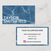 Carte De Visite Marbre glacé (Devant / Derrière)