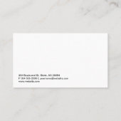 Carte De Visite Marbre | Graphique en chandelier doré (Dos)