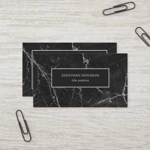 Carte De Visite Marbre gris foncé