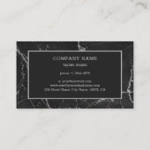 Carte De Visite Marbre gris foncé (Dos)