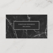 Carte De Visite Marbre gris foncé (Devant)
