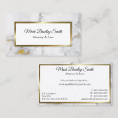 Carte De Visite Marbre homme professionnel (Devant / Derrière)