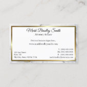 Carte De Visite Marbre homme professionnel (Dos)