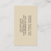 Carte De Visite Marbre | Lignes Abstraites (Dos)