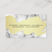 Carte De Visite Marbre Lux Brossé Or (Dos)