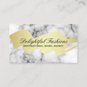 Carte De Visite Marbre Lux Brossé Or (Devant)