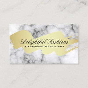 Carte De Visite Marbre Lux Brossé Or