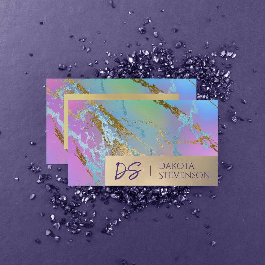 Carte De Visite Marbre millénaire | Marque Rainbow Pastel Ombre