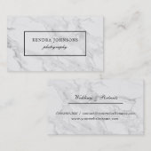 Carte De Visite Marbre moderne (Devant / Derrière)