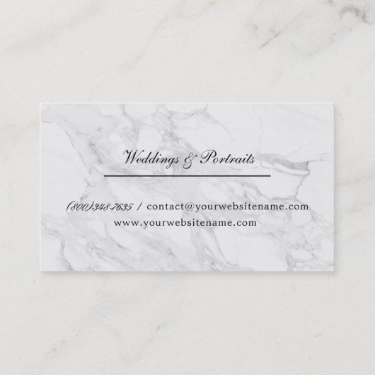 Carte De Visite Marbre moderne (Dos)