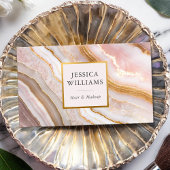 Carte De Visite Marbre moderne chic Agate