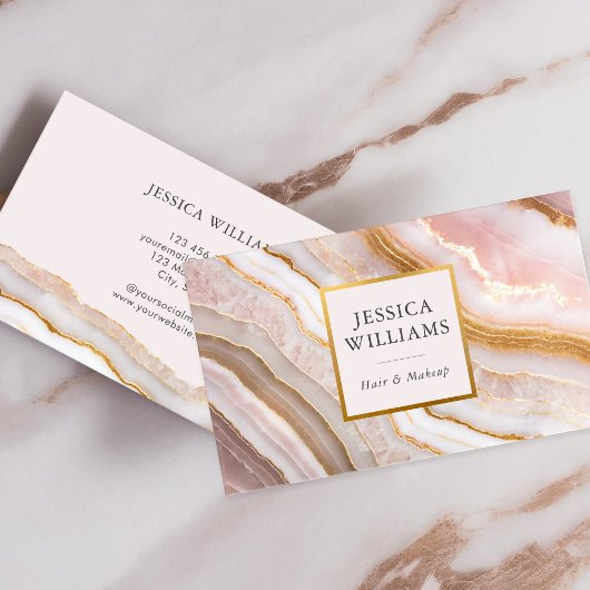 Carte De Visite Marbre moderne chic Agate