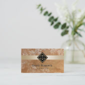 Carte De Visite Marbre moderne d'avocat d'échelle d'or d'avocat (Debout devant)