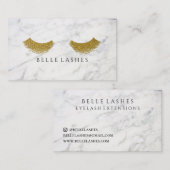 Carte De Visite Marbre moderne de beauté de prolongements de cil (Devant / Derrière)