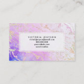 Carte De Visite Marbre moderne de parties scintillantes (Dos)