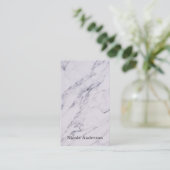 Carte De Visite Marbre moderne tendance Elegant Chic Glam (Debout devant)