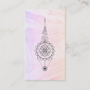 Carte De Visite *~* Marbre Nirvana Pastel Ombre Reiki Guérison
