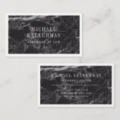 Carte De Visite Marbre noir (Devant / Derrière)