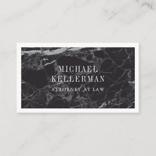 Carte De Visite Marbre noir (Devant)