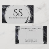 Carte De Visite Marbre noir (Devant / Derrière)