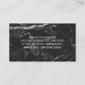 Carte De Visite Marbre noir | Ardoise (Dos)
