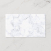 Carte De Visite marbre noir et blanc (Dos)