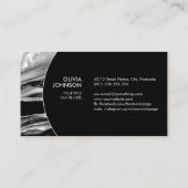 Carte De Visite Marbre noir et Mère de Perle (Dos)
