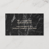 Carte De Visite Marbre noir moderne de approvisionnement de (Dos)