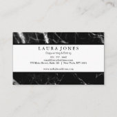 Carte De Visite Marbre noir professionnel (Dos)